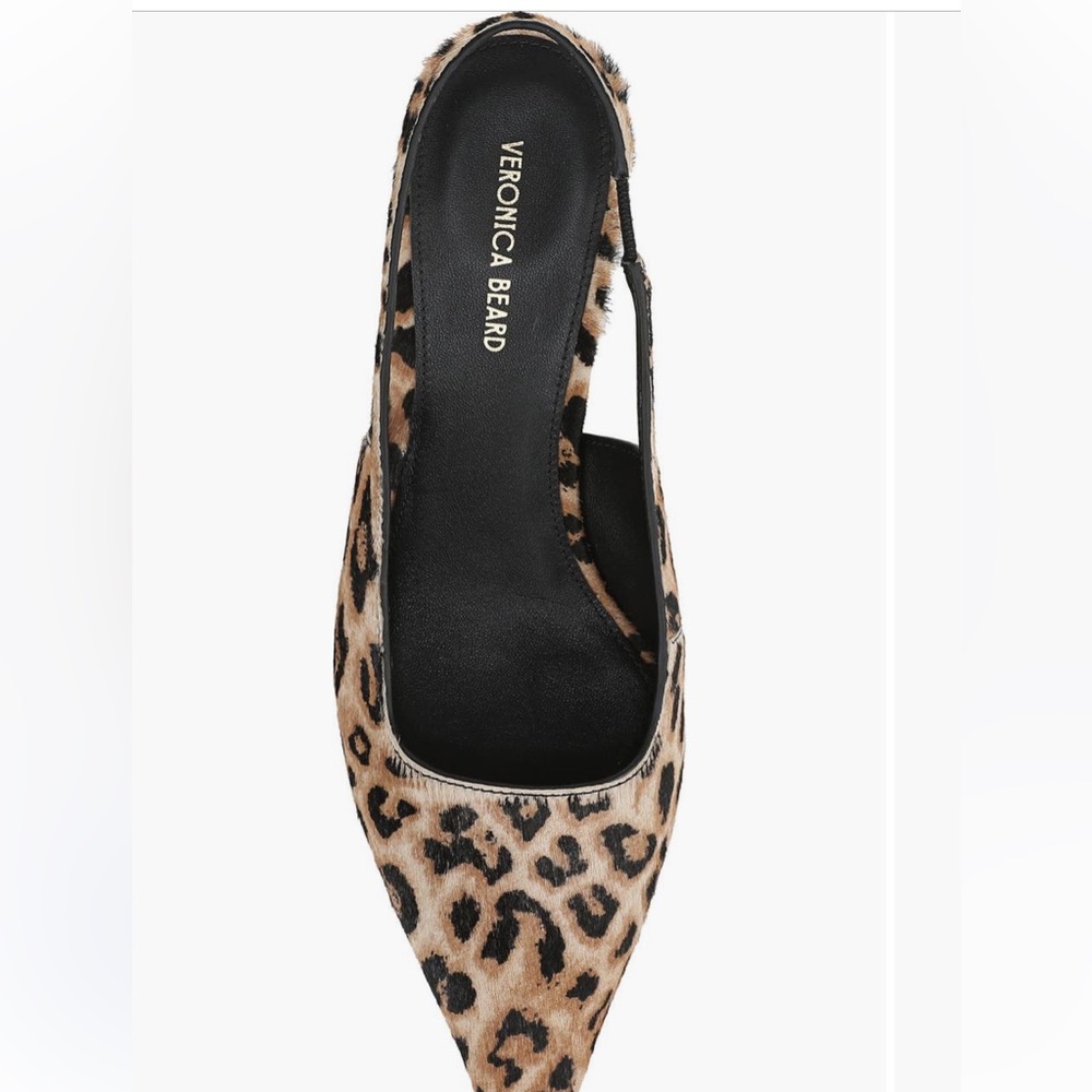 Veronica Beard Leopard Print Slingback Heels NWOT - Picture 3 of 9